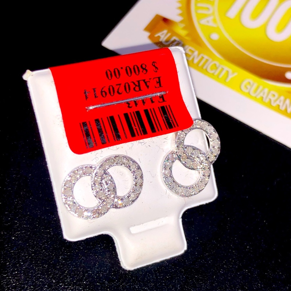 Real Diamond Earrings Appraisal incl. not CZ SALE! - Picture 1 of 4